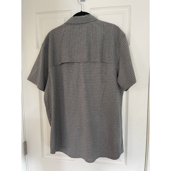 NWT PrAna Garvan Short Sleeve Button Down Shirt - Charcoal - Picture 2 of 5